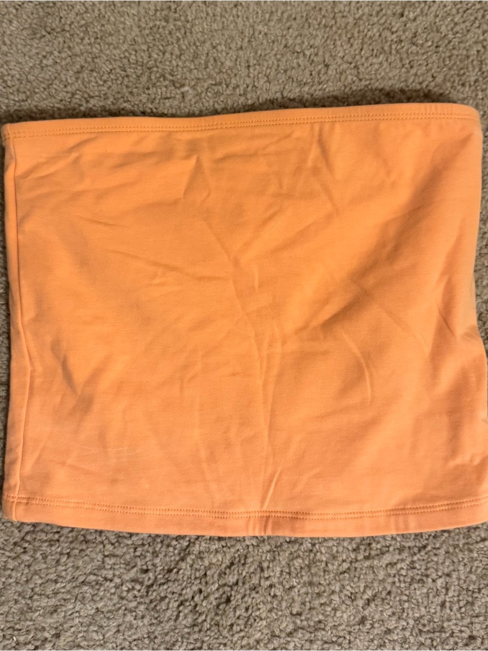 Old Navy Peach Tube Crop Top - Soft Orange Hue